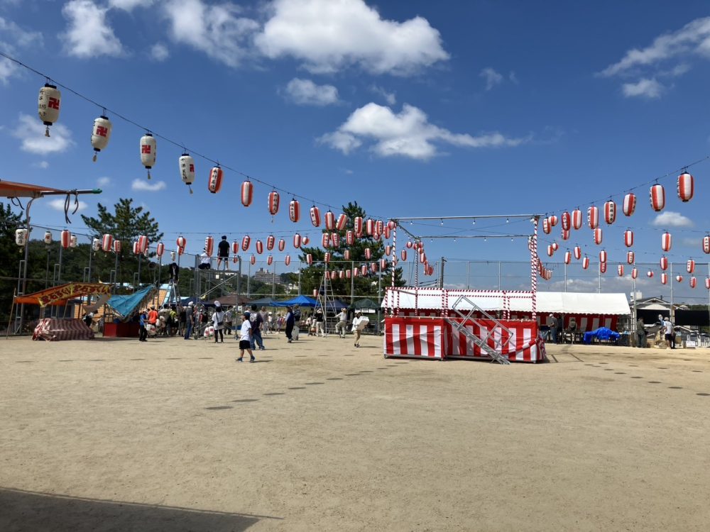 広陵町盆踊り大会のお手伝いに行ってきました。