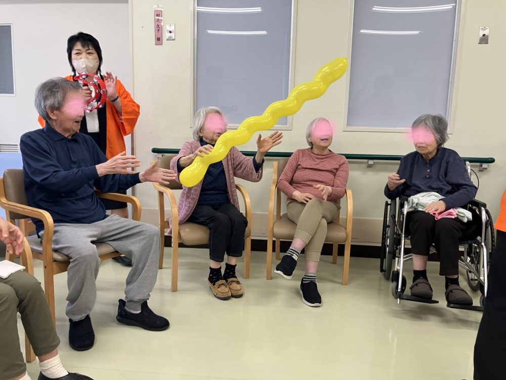 ふじの里の皆さんと一緒にレクリエーション！