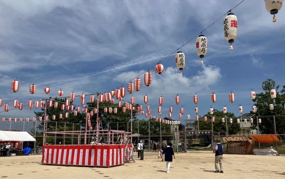 広陵町盆踊り大会のお手伝いに行ってきました。
